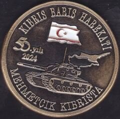 Kıbrıs Barış Harekatı'nın 50.Yılı Hatıra Madalyonu