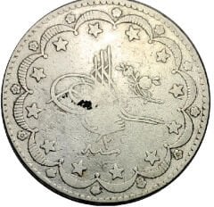 Osmanlı Gümüş 20 Kuruş 1293/2