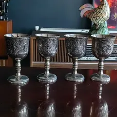 Vintage Almanya Üretimi Ayaklı Kadeh Seti