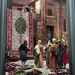 OSMAN HAMDİ BEY'İN HALI SATICISI TABLOSU EL DOKUMA