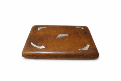 OSMANLI DÖNEMİ AHŞAP SEDEF İŞLEMELİ TABAKA