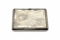 AY YILDIZ KABARTMALI GÜMÜŞ KAPLAMA TABAKA