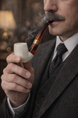 ÖZEL KILIFINDA LÜLE TAŞI PİPO