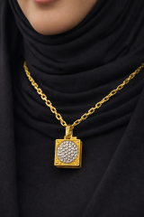 2,30 CARAT ELMASLI 22 AYAR ALTIN KOLYE