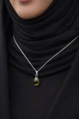 SULTANAYT TAŞLI GÜMÜŞ KOLYE