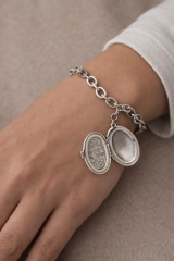 Resim Koyulabilen Gümüş Bileklik