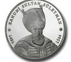 Kanuni Sultan Süleyman Binyılın Türkleri Serisi Gümüş Darphane Hatıra Parası