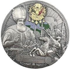 Osmanlı İmparatorluğu Kanuni Sultan Süleyman Portreli Gümüş Hatıra Para