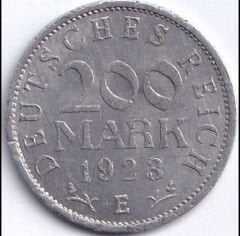 Almanya 200 Mark 1923 Yılı