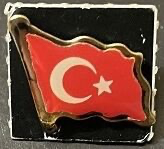 Türk Bayrağı Rozeti Mineli