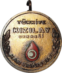 Türk Kızılayı Kan Bağışcı Madalyonu