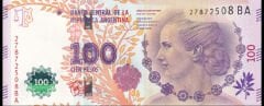 Arjantin 100 Peso 2016 Yılı (Eva Peron Görselli)