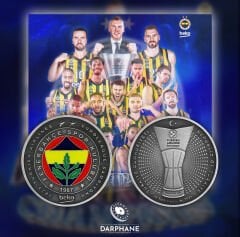 Fenerbahçe Euroleague Şampiyonluğu Gümüş Hatıra Parası - Kutulu