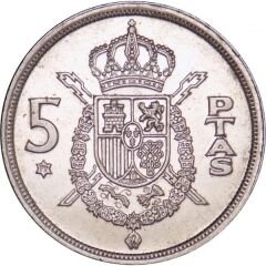 İspanya 5 Peseta 1975 Yılı