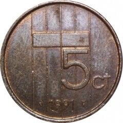 Hollanda 5 Cent 1991 Yılı