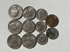 Amerikan Dolarları Madeni Para Lotu