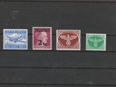 4 Adet Nazi Almanyası Pulları