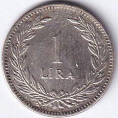 TC Gümüş 1 Lira 1947 Yılı