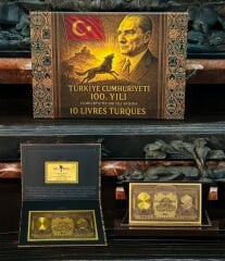1927 Yılı 10 Livre Hatıra Banknot – 24 Ayar Altın Kaplama