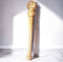 Ahşaptan Mamül Topuz Kısmı Altın Varaklı Gürz