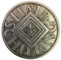 Avusturya Gümüş 1/2 Schilling 1925 Yılı