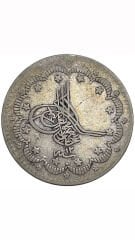 Abdülaziz Gümüş 5 Kuruş S 1277/12 Yılı ÇÇT