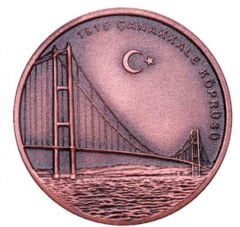 2022 Yılı Çanakkale Köprüsü Bronz Hatıra Parası
