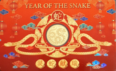 Çad Altın 3000 Frank Yılan Yılı Hatıra Parası Özel Zarfında