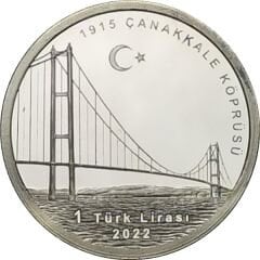 Darphane Gümüş Çanakkale Köprüsü Jetonu