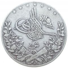 Sultan 2.Abdülhamid Gümüş Mısır 10 Kuruş 1293/33 Yılı