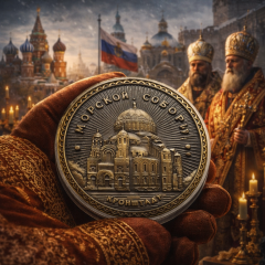 Rusya Kronstadt Aziz Nikolas Donanma Katedrali Hatıra Madalyon