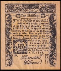 Amerika Birleşik Devletleri 10 Shillings 1780 Yılı
