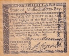 Amerika Birleşik Devletleri 8 Dolar 1780 Yılı