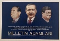 Milletin Adamları Kartpostal