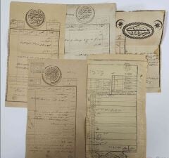 5 ADET OSMANLI DÖNEMİ EFEMERA LOTU