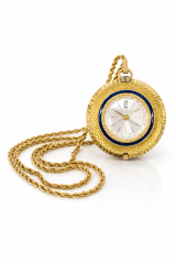 Altın Kaplama Mineli Köstekli Cep Saati