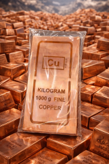 1 Kilo Saf Bakır Külçe 999 Ayar