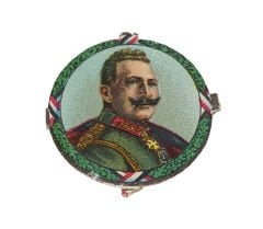 1. Dünya Savaşı Dönemi Alman Kaiser Wilhelm Temalı Nadir İttifak Vinyet