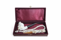 Lüle Taşından Pipo , Tespih Ve Ağızlık Hediyelik Set