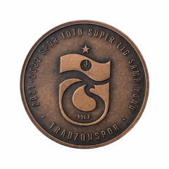 Trabzonspor 2021-2022 Sezonu Süper Lig Şampiyonu Darphane Hatıra Bronz Para