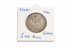 TC 1934 Yılı Gümüş 100 Kuruş