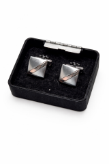 Çizgili Kol Düğmesi