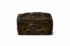 Eski Dönem Isparta Yazılı Gül Motifli Sandık