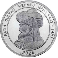 Fatih Sultan Mehmed Alüminyum Hatıra Madalyon