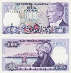Fatih Sultan Mehmed Portreli 1000 Lira