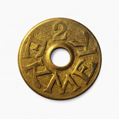 Pirinç 2 Ekmek Jetonu Çok Nadir