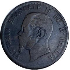 İtalya Krallık Dönemi 10 Centesimi 1866 Yılı