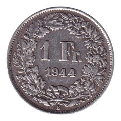 İsviçre Gümüş 1 Frank 1944 Yılı
