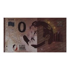 Katar Altın Kaplama 0 Euro Hatıra Banknot - Tamim Al Majed