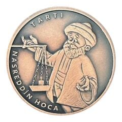 Nasreddin Hoca Darphane Bronz Hatıra Parası - No 8 (Tartı)